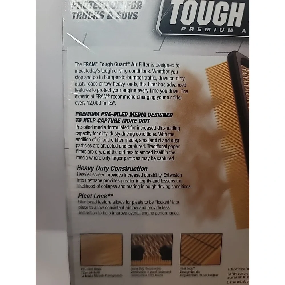 Fram TGA8243 Tough Guard Premium Air Filter Extreme Engine Protection New